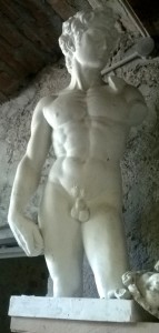 Torso con testa Davide di Michelangelo