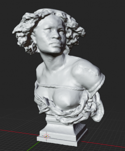 LB 473 Busto Schiava h. cm. 60