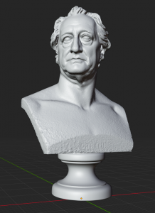LB 478 Busto Johann Wolfgang von Goethe h. cm. 62