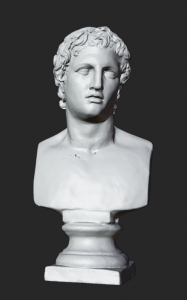 LB 483 Busto Alessandro Magno h. cm. 50