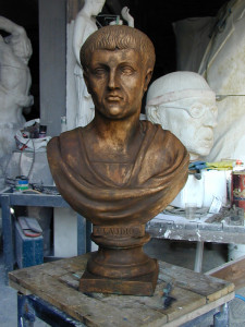 Busto in bronzo LB7BR Claudio Imperatore Romano