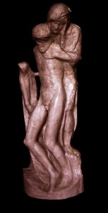 Statua in bronzo LS108BR Pietà Rondanini di Michelangelo 